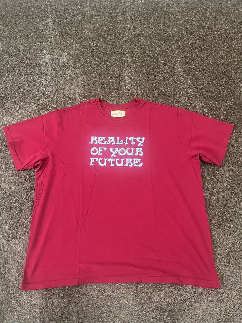 Concepts Reality of Your Future Graphic T-Shirt Red 3XL NWOT